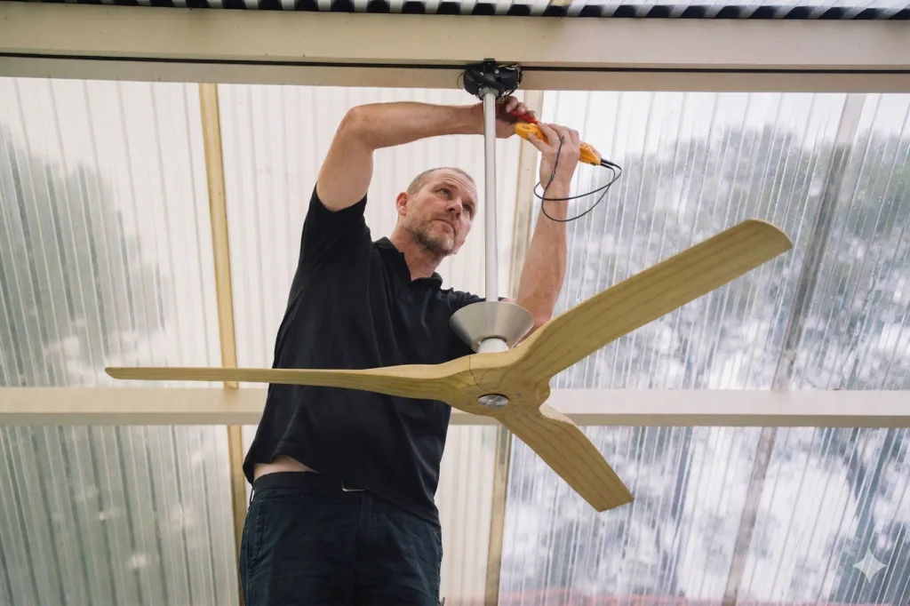 Hillsdale electrician performing a switchboard upgrade